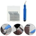 thumbnail image 2 of Deburring Tool Kit 10Pcs High-Speed Steel Rotary Deburr Tools With A Handle Fangkenuo, 2 of 9