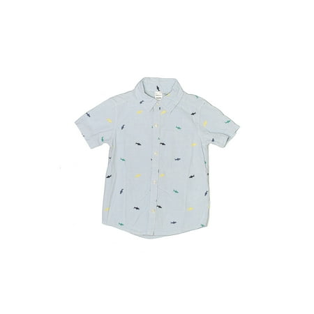 

Pre-Owned Carter s Boy s Size 4T Short Sleeve Button-Down Shirt