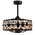 thumbnail image 4 of Dalina 24 in. 5-Light Indoor Oil Rubbed Matte Black Finish Ceiling Fan with Light Kit and Remote, 4 of 5