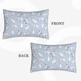 thumbnail image 2 of Pofeuu Rabbit Is Eating Carrots Print Polyester Microfiber Plush Pillowcases, Super Soft and Cozy Pillow Case Covers with Envelop Closure（Pillow core not included）-14"x20", 2 of 6