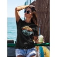 thumbnail image 2 of Lifes An Ocean Sail It Shaped T-Shirt Women -Image by Shutterstock, Female x-Large, 2 of 4
