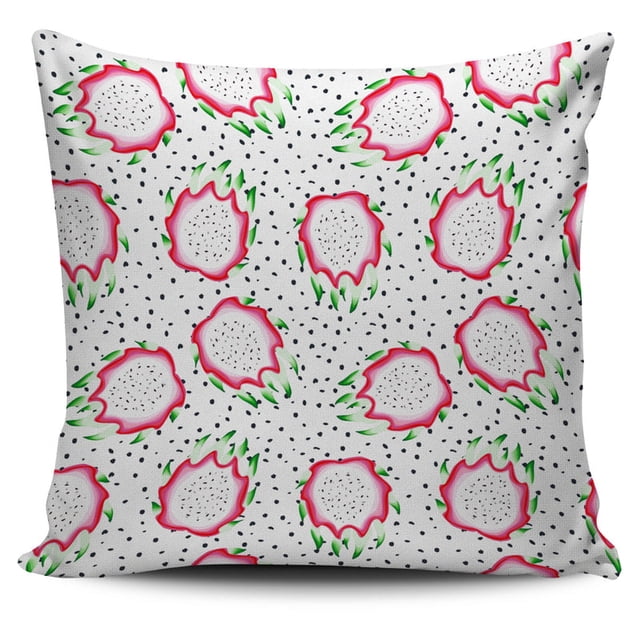 Funda de cojín con estampado de semillas de fruta de dragón