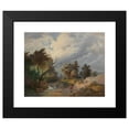 thumbnail image 2 of Josef Kriehuber 24x20 Black Modern Framed Museum Art Print Titled - Landscape in the Upset Storm (1864), 2 of 5