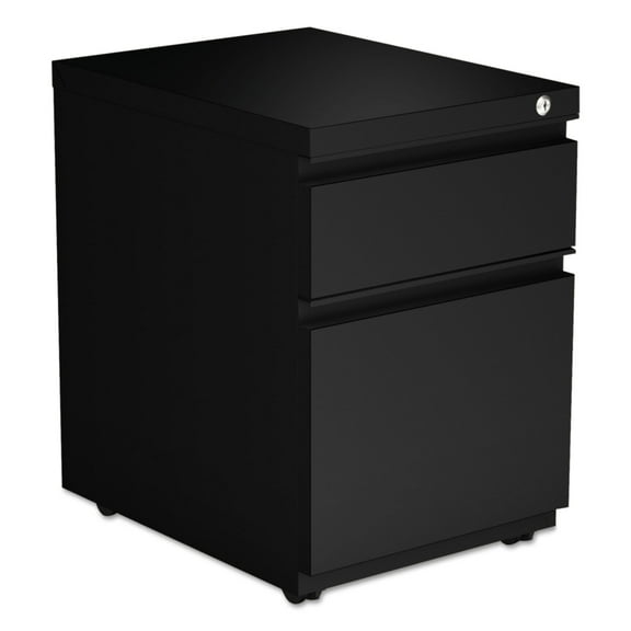 Alera 2 Drawers Vertical Lockable Filing Cabinet, Black