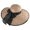 Khaki, variant on Xijirk Woven Straw Sun Hat with Oversize Wide Brim UPF 50+ Contrast Satin Ribbon Bow Lightweight Travel Hat for Beach Tea Party Shopping Outdoor Daily Wear,Beige,One Size