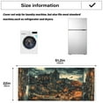 thumbnail image 4 of Pumpkinhead CastleWasher and Dryer Covers Dust-Proof and Oil Resistant Fridge Cover with 4 Storage Pockets Washing Machine Top Cover for Laundry Kitchen Home 51.2 x 22 In, 4 of 6