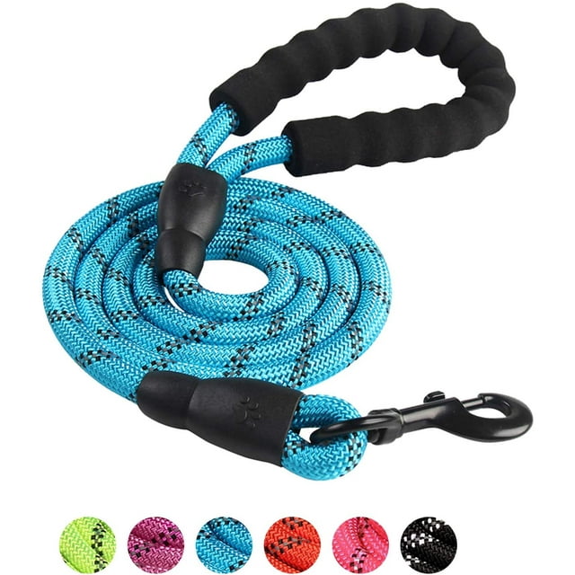 Dog Leash Multicolor Reflective Nylon Round Rope Medium Large Dog Leash