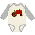 thumbnail image 3 of Inktastic Red Tractor 1st Birthday Boys Long Sleeve Baby Bodysuit, 3 of 5