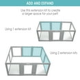 thumbnail image 5 of Front Row Clear Plastic Dog Pen Extension Kit – 2-Panel, 30-Inch Height Add-On for Playpen, Ideal for Expanding Dog Play Area, Durable and Easy to Assemble, 5 of 6