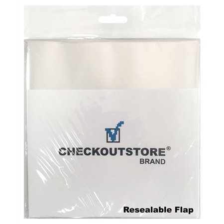 Everything 45 Rpm Records - CheckOutStore 100 COS Clear Plastic OPP Outer Sleeves with Sealable Flap for 7