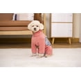 thumbnail image 4 of BT Bear Warm Small Dog Jumpsuit,Plush Fleece Puppy Onesie with D-Ring and Reflective Strips,Long-Sleeved Dog Cold Weather Coats for Small Medium Dogs Pink XL, 4 of 7