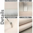thumbnail image 3 of Triani 2Pcs Small Faux Fur Cushion 12" x 12" Plush Cushion Area Rug White Fluffy Area Carpet Soft Chair Cover Seat Pad Nail Mat for Locker Decor Aesthetic (White), 3 of 7