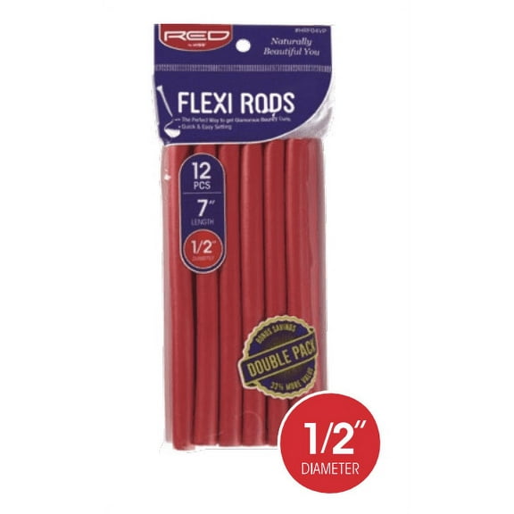 RED FLEXIRODS 7" 1/2" VALUE PACK 12PC RED