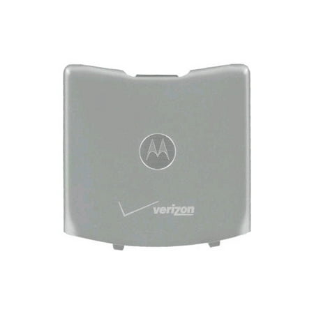 - OEM Motorola RAZR V3m Standard Battery Door / Cover - Silver (Bulk Packaging)