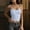 Blue, variant on Womens Striped Camisole Tank Top Scoop Neck Crop Cami Stretch Casual Summer Spaghetti Strap Top Soft Casual Sleeveless T-Shirts