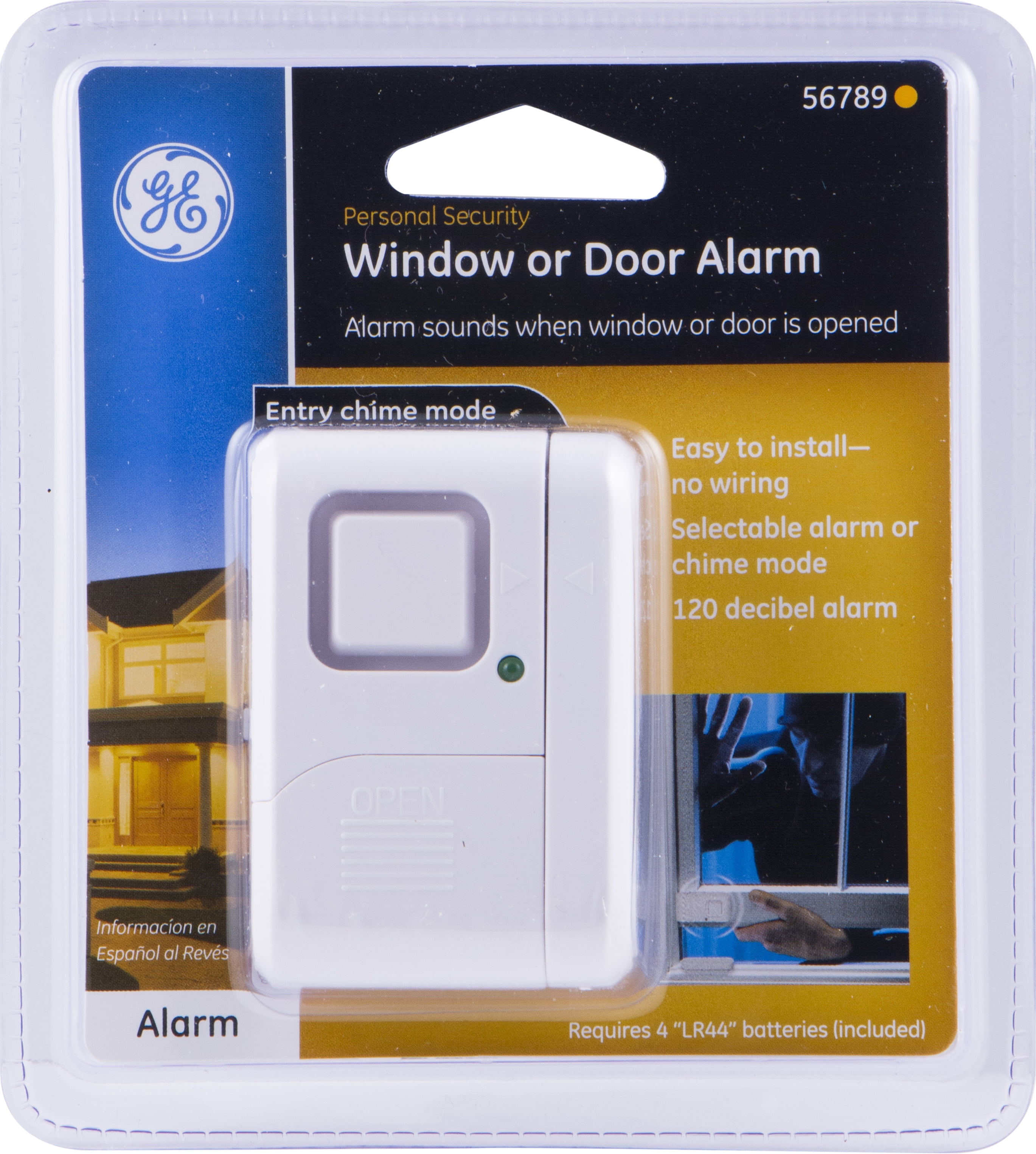 Ge Personal Security Window Door Alarm Battery Operated 56789