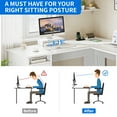 thumbnail image 3 of Dextrus 59 inch L-Shaped Desk with Power Outlet & USB Ports, Office Desk with File Cabinets, Large Computer Desk with Drawers, 2 Person Corner Desk Writing Desk with Storage Shelves, White, 3 of 13