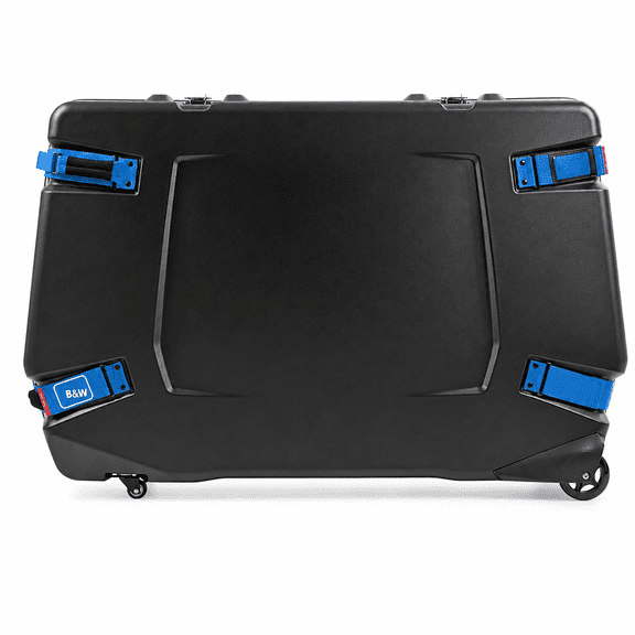 B&W International Bike Case II Hard Shell Bicycle Travel Case for Road, Triathlon and Mountain Bikes up to 29 in, Black