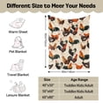 thumbnail image 4 of Gresahom Chicken Blanket, Christmas Throw Blanket Gifts for Holiday, Rooster Hen Blanket for Adults Girls, Farm Chicken Blanket for Birthday Baby Shower Lightweight Soft Cozy Flannel Blanket(30"x40"), 4 of 7
