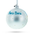 thumbnail image 3 of Bora Bora, French Polynesia Glass Ball Christmas Ornament 4 Inches, 3 of 5