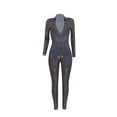 thumbnail image 3 of Yuemengxuan Popular Women Close-fitting Sexy Jumpsuit, Solid Color Plunging Neckline Overalls, 3 of 6
