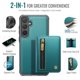 thumbnail image 2 of Para Samsung Galaxy A35 5G Funda para Teléfono Compatible con MagSafe 2 en 1 Billetera con Tarjetero, Funda de Cuero de PU, Soporte de Anillo de Bloqueo RFID, Correa para la Muñeca con Protección Magnética para Mujeres y Hombres, Verde, 2 of 8