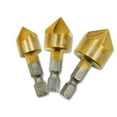 thumbnail image 3 of Less Than 5 Faucets 3 Pcs Flute Countersink Drill Bit Set Counter 12-19mm Sink Chamfer Cutter, 3 of 4