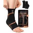 thumbnail image 1 of Tobillera TheraCopper de compresión de cobre, paquete de 2 unidades para hombres y mujeres, 1 of 7
