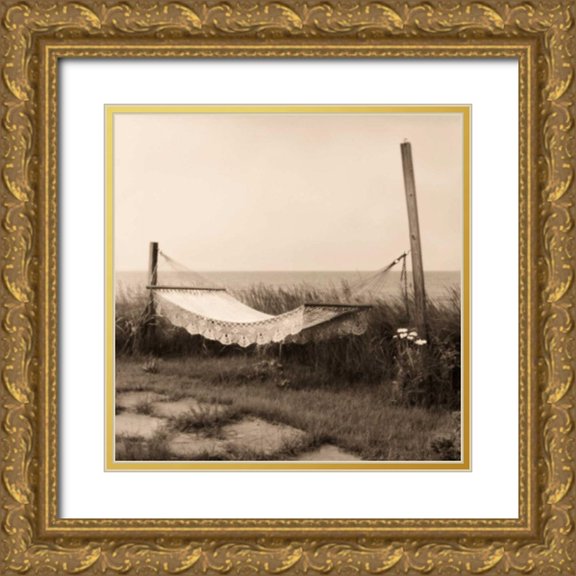Triebert, Christine 20x20 Gold Ornate Wood Framed with Double Matting Museum Art Print Titled - Hammock