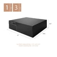 thumbnail image 5 of PKGSMART  3 Extra Large Gift Boxes with Lids, 16.3x14.2x5 inches, Black Magnetic Box, 5 of 6