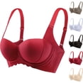 thumbnail image 2 of gakvbuo Support Wirefree Bra for Women No Underwire Wireless Seamless Wirefree Support Full Coverage Push Up Bra Women's Seamless Underwear Without Steel Rims Chest Sagging Wave Pattern Bra, 2 of 5