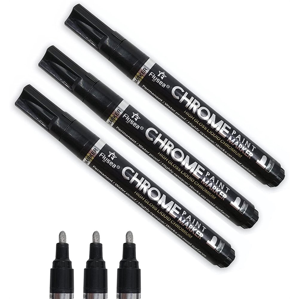 Liquid Mirror Chrome Marker with 0.7/1/3mm Nib Mirror Reflection,DIY