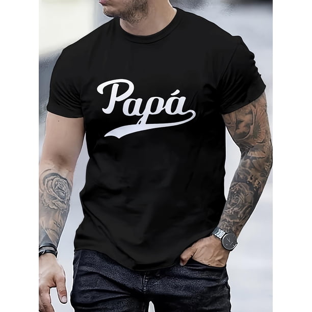 Especial del Día del Padre: Camiseta informal de verano para hombre con un diseño de estampado único. Algodón transpirable, cuello redondo y manga corta. Para adultos, hombres, mujeres, adolescentes y