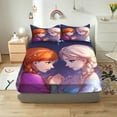 thumbnail image 1 of Frozen  Printed 2/3pcs Bedding Set Fitted Sheet 100% Polyester Anime Home Decor Suitable For Children And Adults, 1 of 6