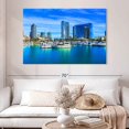 thumbnail image 2 of Elephant Stock San Diego Waterfront Wall Art - Horizontal Canvas Wall Art - Living Room Wall Decor - Places Canvas - Blue And Beige Decor - 51" x 34", 2 of 4