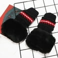 thumbnail image 7 of ZQUUVOU Beanie Hat Glove Set for Women Printing Winter Warmth Knitted Beanie Plush Ear Protection Thick Hats Gloves Set Black, 7 of 7