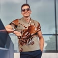 thumbnail image 4 of Balery Coffee Beans Chocolate Splash Camisa Polo de Hombre con Estampado, de Manga Corta y Tejido Medio, Camisa Tipo Golf Polo-XX-Large, 4 of 6