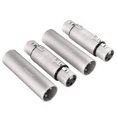 thumbnail image 1 of Adaptador XLR Heams Professional XLR de 3 pines hembra a hembra y macho a macho, 1 of 7