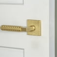 thumbnail image 4 of Viaggio Qadmhmcon-Reb_Dd Quadrato Hammered Solid Brass Non-Turning Two-Sided Dummy Door, 4 of 7