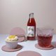 thumbnail image 4 of Zhuge Juego de 6 posavasos con soporte de metal, posavasos de cuero para bebidas con base de corcho, posavasos rosa, regalo de inauguración de la casa para la decoración del nuevo hogar, 4 of 5
