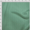 thumbnail image 4 of oneOone Cotton Jersey Green Fabric Floral Silhouette Sewing Material Print Fabric By The Yard 58 Inch Wide, 4 of 4