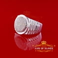 thumbnail image 3 of King of Blings 925 Sterling Silver 0.50 CT Real Diamond Men's White Luxury Round Ring Size 9, 3 of 12