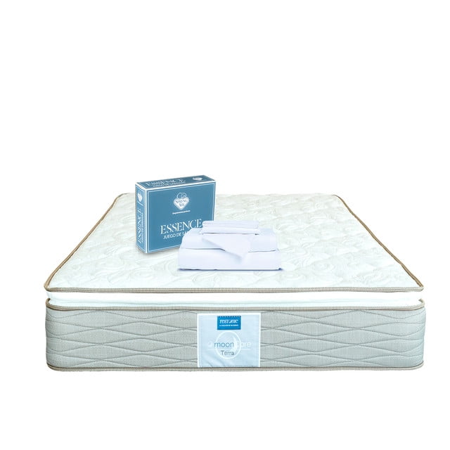 Colchon Matrimonial + Jgo de Sabanas Restonic Terra