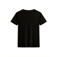 thumbnail image 2 of Boys' Black Cotton T-Shirt - "5 Things You Should Know about My Grandma" Humorous Print, Comfortable Casual Round Neck, Short Sleeve, Humorous Graphic Tee|Playful Print Shirt|Cotton Comfort, 2 of 6
