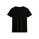 thumbnail image 2 of Boys' Cotton T-Shirt with Funny "If Mom Says No, Ask Grandma" Print – Comfortable Casual Round Neck Short Sleeve Tee for Youngsters, Black with Blue Text, Machine Washable, Boy T Shirt, 2 of 6