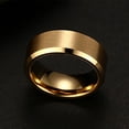 thumbnail image 1 of Charm Jewelry Ring for Men Women Stainless Steel Black Rings Wedding Engagement Band Quality Matte Male Jewelry, 1 of 5