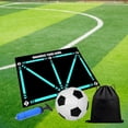thumbnail image 1 of Tapete de entrenamiento de pasos de fútbol, tapete de fútbol, tapete de entrenamiento de regate plegable, alfombra antideslizante para campo de fútbol sin pelota, 1 of 8