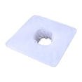 thumbnail image 1 of Toalla de mesa de con microfibra de orificio de cara, cómodo, resistente, toalla de , toalla facial reutilizable para salones spa belleza, 1 of 8