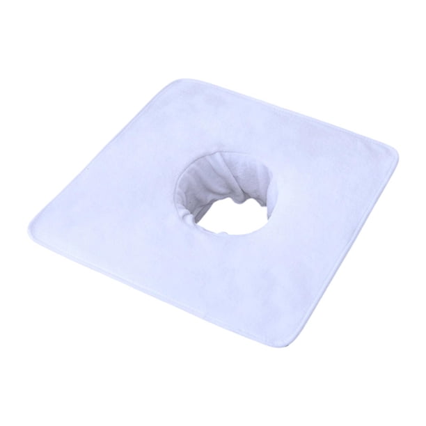 Toalla de mesa de con orificio para la cara, toalla facial, resistente, reutilizable, cómoda toalla de belleza Microfibra de peso suave para