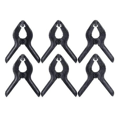 Photography Background Paper Andoer 6pcs Tight Clip Clamp Photographic Equipment Universal Use for Photography Studio Photo Paper Background Backdrop Stand Holder ()